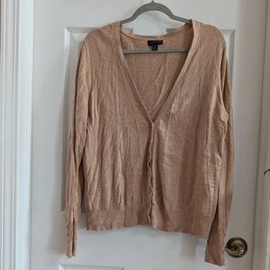 Women's Tan Cardigan Sweater